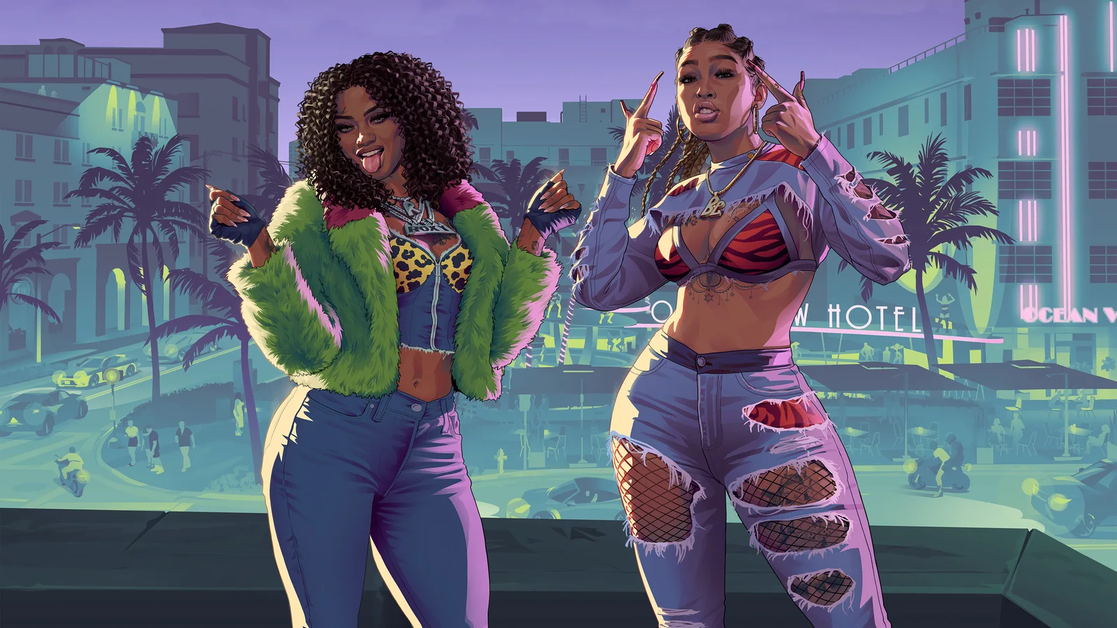 Official GTA VI artwork of Real Dimez; this is character art, not the album cover
