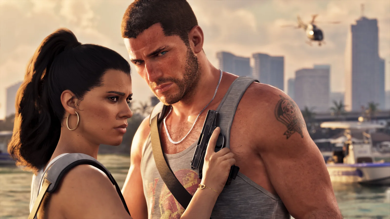 Jason Duval and Lucia Caminos in official GTA VI media