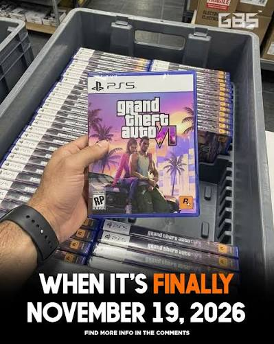 Grand Theft Auto VI retail stock photographed in a store